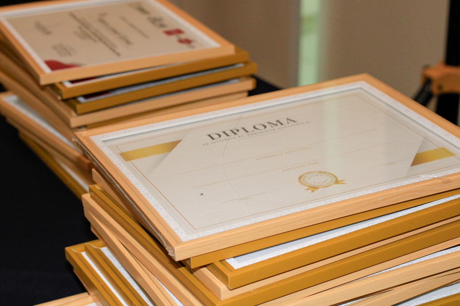 Course certificates being handed to participants