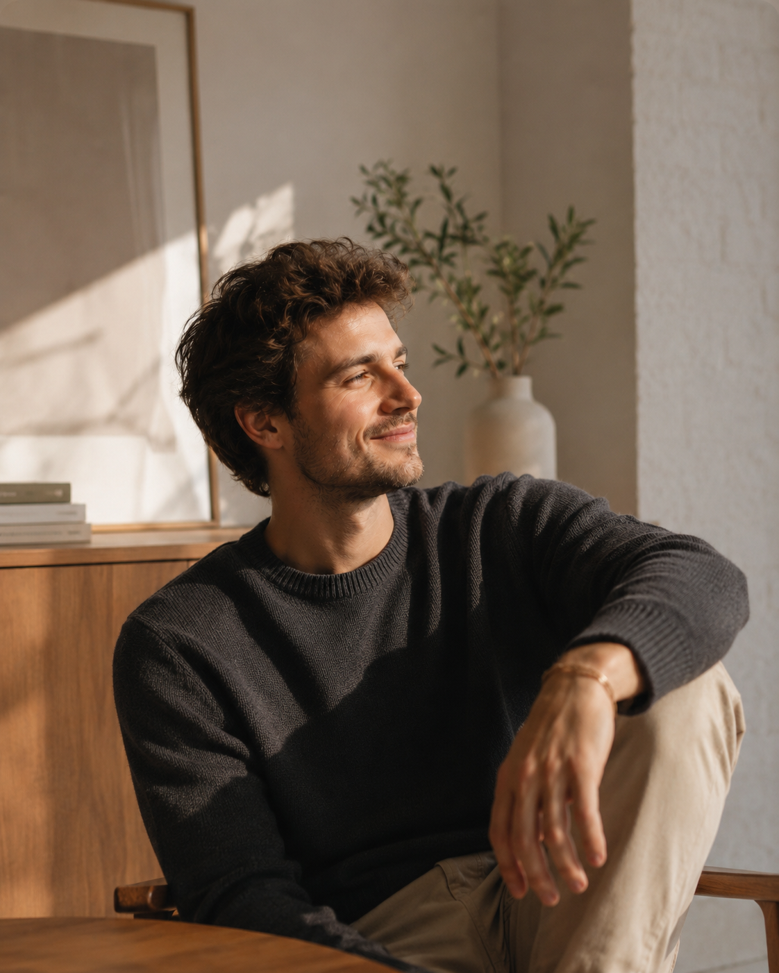 Portrait of a builder, human-first at the centre of the work